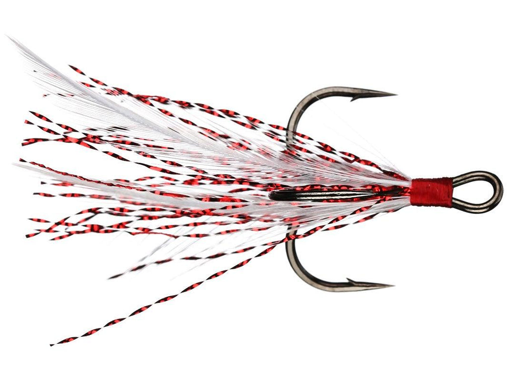 Owner Tournament Trailer Feathered Trebles White/Red #2