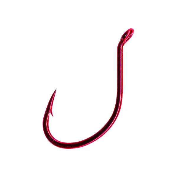 Mustad Drop Shot Live Bait Hook 6 Count, Size: 2, Red