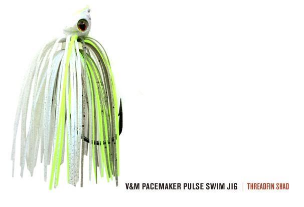 V&M Pacemaker Pulse Swim Jig Threadfin Shad