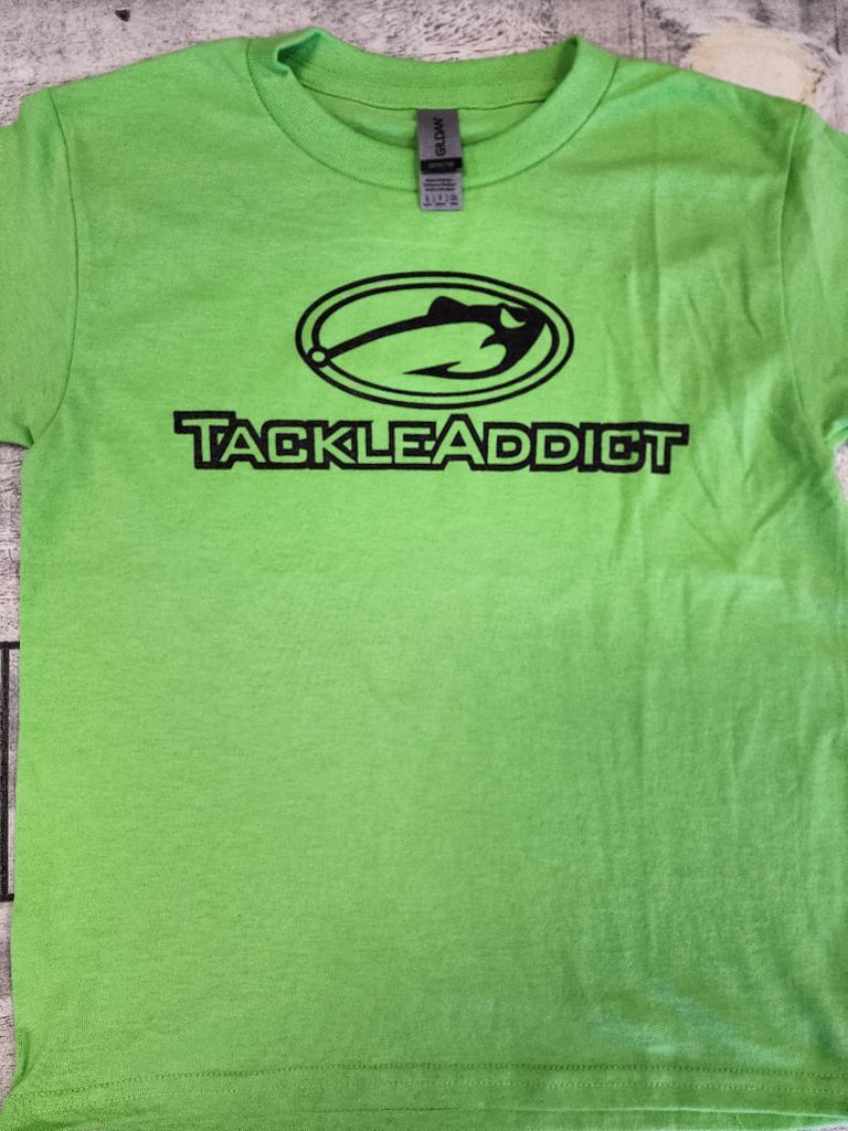 Tackle Addict Youth Tee Shirts Green