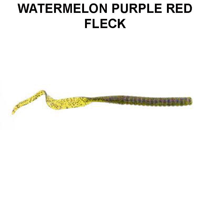 Berkley Power Worm 7" Watermelon purple red flake**