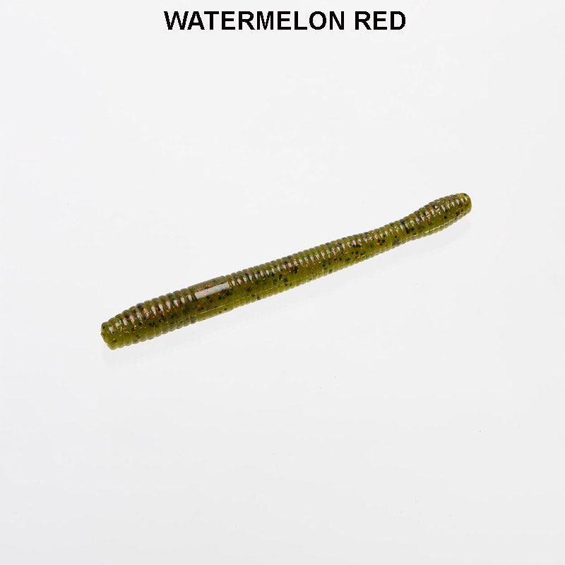 Zoom Mag Finesse Worm 10pk Watermelon Red**