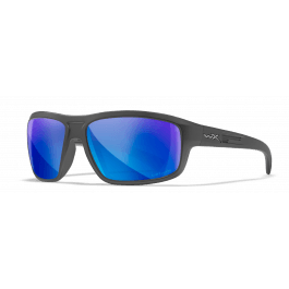 Wiley X Sunglasses WX Contend Matte Graphite Captivate Pol Blue Mirror