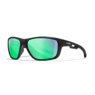 Wiley X Sunglasses WX Aspect Matte Black Captivate Pol Green Mirror