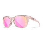 Wiley X Sunglasses WX Ultra Gloss Crystal Blush Captivate Pol Rose Gold Mirror